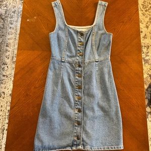 Jean button down dress